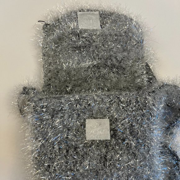 Sparkle & Shag Mini Glittery Silver Crossbody Bag - NWOT - Unique - Picture 7 of 9